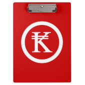 Laos Kip Lao/Laotian Money Sign Klembord (Voorkant)