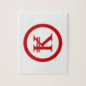 Laos Kip Lao/Laotian Money Sign Legpuzzel (Verticaal)