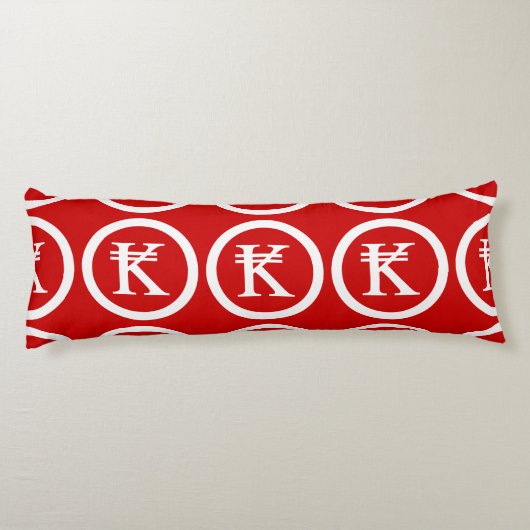 Laos Kip Lao/Laotian Money Sign Lichaamskussen (Achterkant)