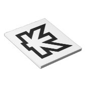 Laos Kip Lao/Laotian Money Sign Notitieblok (Schuin)