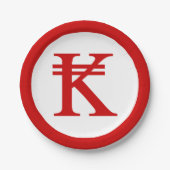 Laos Kip Lao/Laotian Money Sign Papieren Bordje (Voorkant)