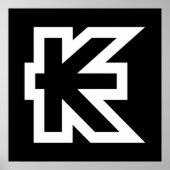 Laos Kip Lao/Laotian Money Sign Poster (Voorkant)