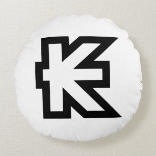 Laos Kip Lao/Laotian Money Sign Rond Kussen