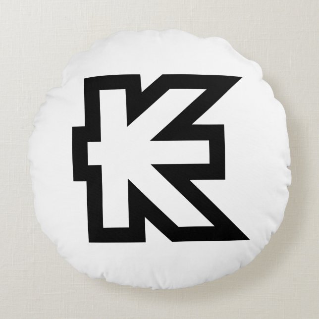 Laos Kip Lao/Laotian Money Sign Rond Kussen (Voorkant)