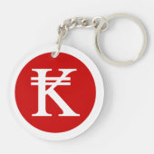 Laos Kip Lao/Laotian Money Sign Sleutelhanger (Achterkant)