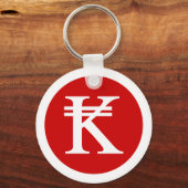 Laos Kip Lao/Laotian Money Sign Sleutelhanger (Voorkant)