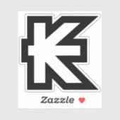 Laos Kip Lao/Laotian Money Sign Sticker (Vel)