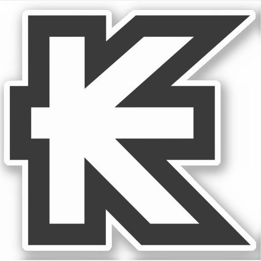 Laos Kip Lao/Laotian Money Sign Sticker (Voorkant)