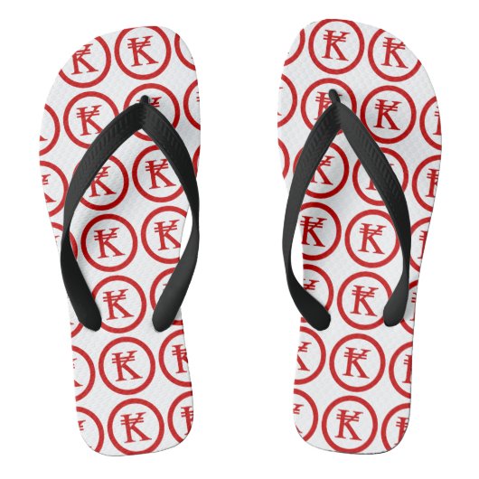 Laos Kip Lao/Laotian Money Sign Teenslippers (Voetbed)