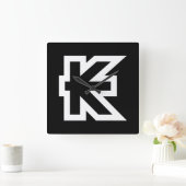 Laos Kip Lao/Laotian Money Sign Vierkante Klok (Huis)