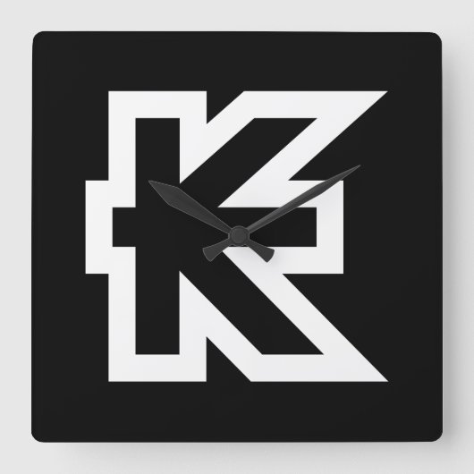 Laos Kip Lao/Laotian Money Sign Vierkante Klok (Voorkant)