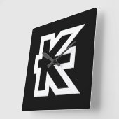 Laos Kip Lao/Laotian Money Sign Vierkante Klok (Hoek)