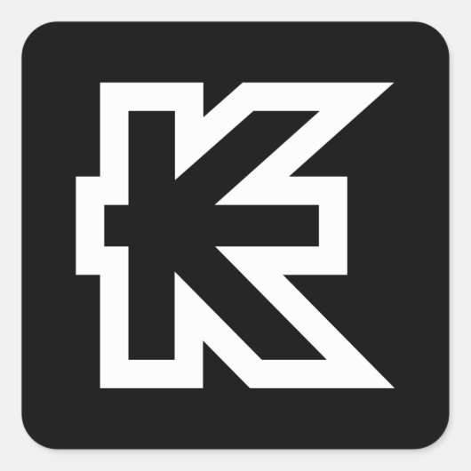 Laos Kip Lao/Laotian Money Sign Vierkante Sticker (Voorkant)