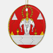 Laos * Koninkrijk kerstversiering Keramisch Ornament (Links)