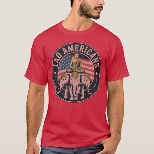 Laos: LAO AM BOEDDHA T-shirt (Voorkant)