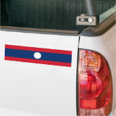 Laos/Laos/Laotiaanse vlag Bumpersticker (Op Truck)