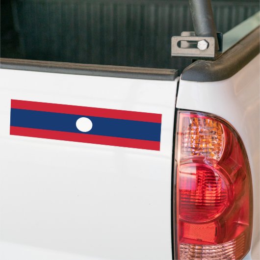 Laos/Laos/Laotiaanse vlag Bumpersticker (Op Truck)