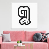 Laos / Laos Number 8 / 8 / ໘ (Bad/Paet) Laotiaans Canvas Afdruk (Insitu (Woonkamer))