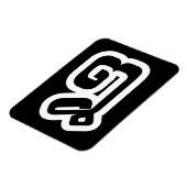 Laos / Laos Number 8 / 8 / ໘ (Bad/Paet) Laotiaans Magneet (Linkerzijde)