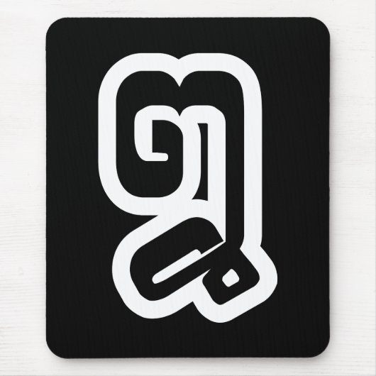 Laos / Laos Number 8 / 8 / ໘ (Bad/Paet) Laotiaans Muismat (Voorkant)