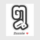 Laos / Laos Number 8 / 8 / ໘ (Bad/Paet) Laotiaans Sticker (Vel)