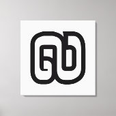 Laos / Laos Number Nine / 9 / ໙ (Kao/Gao) Laotiaan Canvas Afdruk (Voorkant)