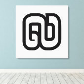 Laos / Laos Number Nine / 9 / ໙ (Kao/Gao) Laotiaan Canvas Afdruk (Insitu (Houten vloer))