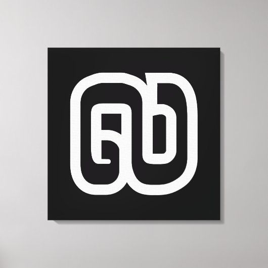 Laos / Laos Number Nine / 9 / ໙ (Kao/Gao) Laotiaan Canvas Afdruk (Voorkant)