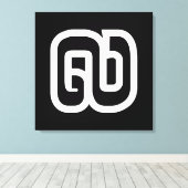 Laos / Laos Number Nine / 9 / ໙ (Kao/Gao) Laotiaan Canvas Afdruk (Insitu (Houten vloer))