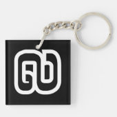 Laos / Laos Number Nine / 9 / ໙ (Kao/Gao) Laotiaan Sleutelhanger (Achterkant)