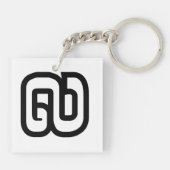 Laos / Laos Number Nine / 9 / ໙ (Kao/Gao) Laotiaan Sleutelhanger (Achterkant)