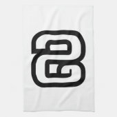 Laos / Laos Number Nine / 9 / ໙ (Kao/Gao) Laotiaan Theedoek (Verticaal)