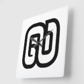 Laos / Laos Number Nine / 9 / ໙ (Kao/Gao) Laotiaan Vierkante Klok (Hoek)