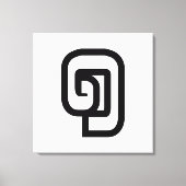 Laos / Laos Nummer 1 / 1 / ໑ (Nung/Nueng) Laotiaan Canvas Afdruk (Voorkant)