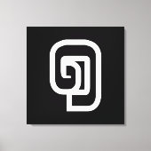 Laos / Laos Nummer 1 / 1 / ໑ (Nung/Nueng) Laotiaan Canvas Afdruk (Voorkant)