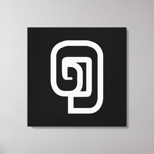 Laos / Laos Nummer 1 / 1 / ໑ (Nung/Nueng) Laotiaan Canvas Afdruk (Voorkant)