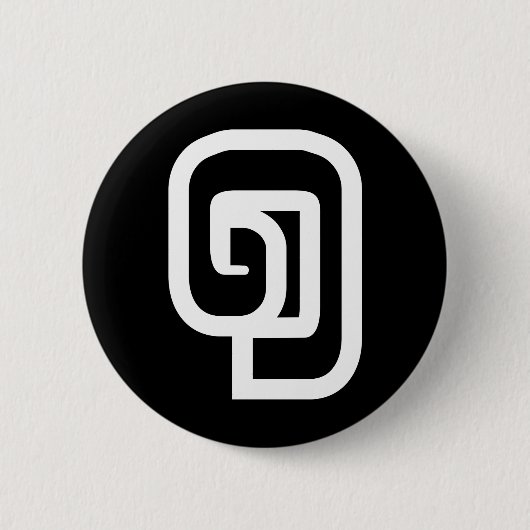 Laos / Laos Nummer 1 / 1 / ໑ (Nung/Nueng) Laotiaan Ronde Button 5,7 Cm (Voorkant)