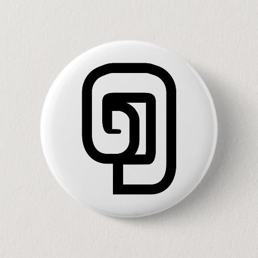 Laos / Laos Nummer 1 / 1 / ໑ (Nung/Nueng) Laotiaan Ronde Button 5,7 Cm (Voorkant)