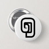 Laos / Laos Nummer 1 / 1 / ໑ (Nung/Nueng) Laotiaan Ronde Button 5,7 Cm (Voorkant /achterkant)