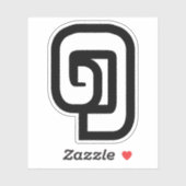 Laos / Laos Nummer 1 / 1 / ໑ (Nung/Nueng) Laotiaan Sticker (Vel)