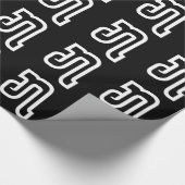 Laos / Laos Nummer 7 / 7 / ໗ (Jet/Chet) Laotiaans Cadeaupapier (Hoek)