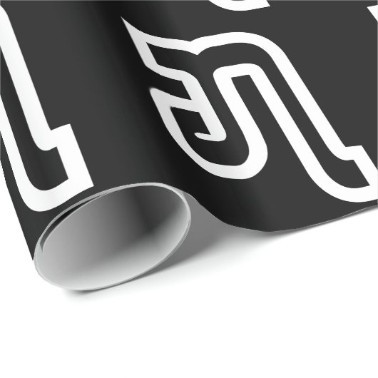 Laos / Laos Nummer 7 / 7 / ໗ (Jet/Chet) Laotiaans Cadeaupapier (Rol Hoek)