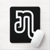 Laos / Laos Nummer 7 / 7 / ໗ (Jet/Chet) Laotiaans Muismat (Met muis)