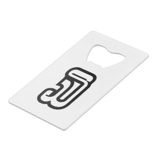 Laos / Laos Nummer drie / 3 / ໓ (Sam) Laotiaans Creditkaart Flessenopener