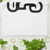 Laos / Laos Nummer drie / 3 / ໓ (Sam) Laotiaans Theedoek (Gevouwen)