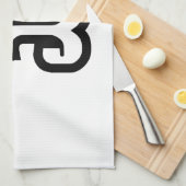 Laos / Laos Nummer drie / 3 / ໓ (Sam) Laotiaans Theedoek (Quarter Fold)