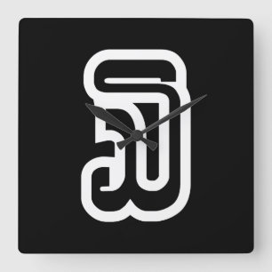 Laos / Laos nummer drie / 3 / ໓ (Sam) Laotiaans Vierkante Klok