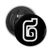 Laos / Laos Nummer twee / 2 / ໒ (Song) Laotiaans Button Flesopener (Voorkant)