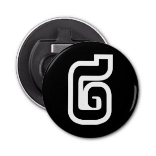 Laos / Laos Nummer twee / 2 / ໒ (Song) Laotiaans Button Flesopener