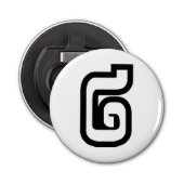 Laos / Laos Nummer twee / 2 / ໒ (Song) Laotiaans Button Flesopener (Voorkant)